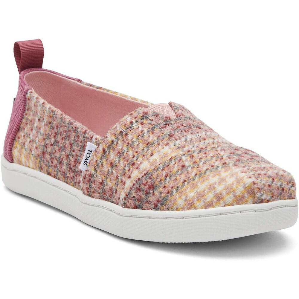 Toms Alpargata Sneakers Kids US 6 Multicolor Tweed Slip On Casual Shoes GAL974